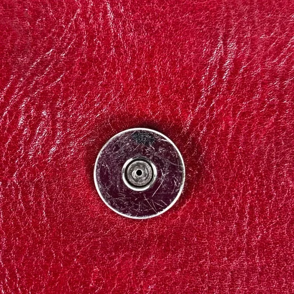 Fossil Oxblood Red Leather Shoulder Bag. Vintage 90s - Picture 8 of 17